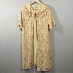 Vintage 1950’s Aristocraft Lace Robe